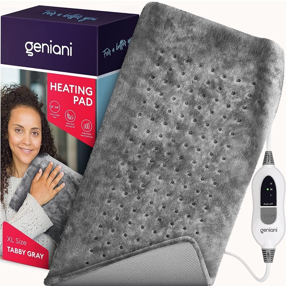 XL Heating Pad for Back Pain & Cramps Relief, FSA HSA Eligible, Auto Shut Off